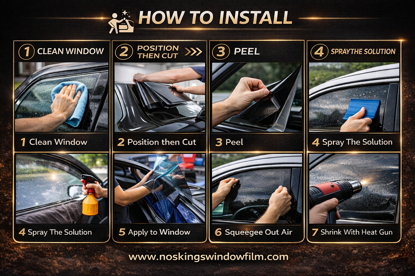 Precut Nano Ceramic Window Tint Kit - Custom Fit for Car, Truck & SUV | Blocks 99% UV & 93% IR TSER 79% | Professional DIY Installation