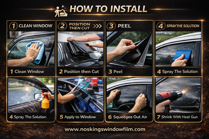 Precut Nano Ceramic Window Tint Kit - Custom Fit for Car, Truck & SUV | Blocks 99% UV & 93% IR TSER 79% | Professional DIY Installation