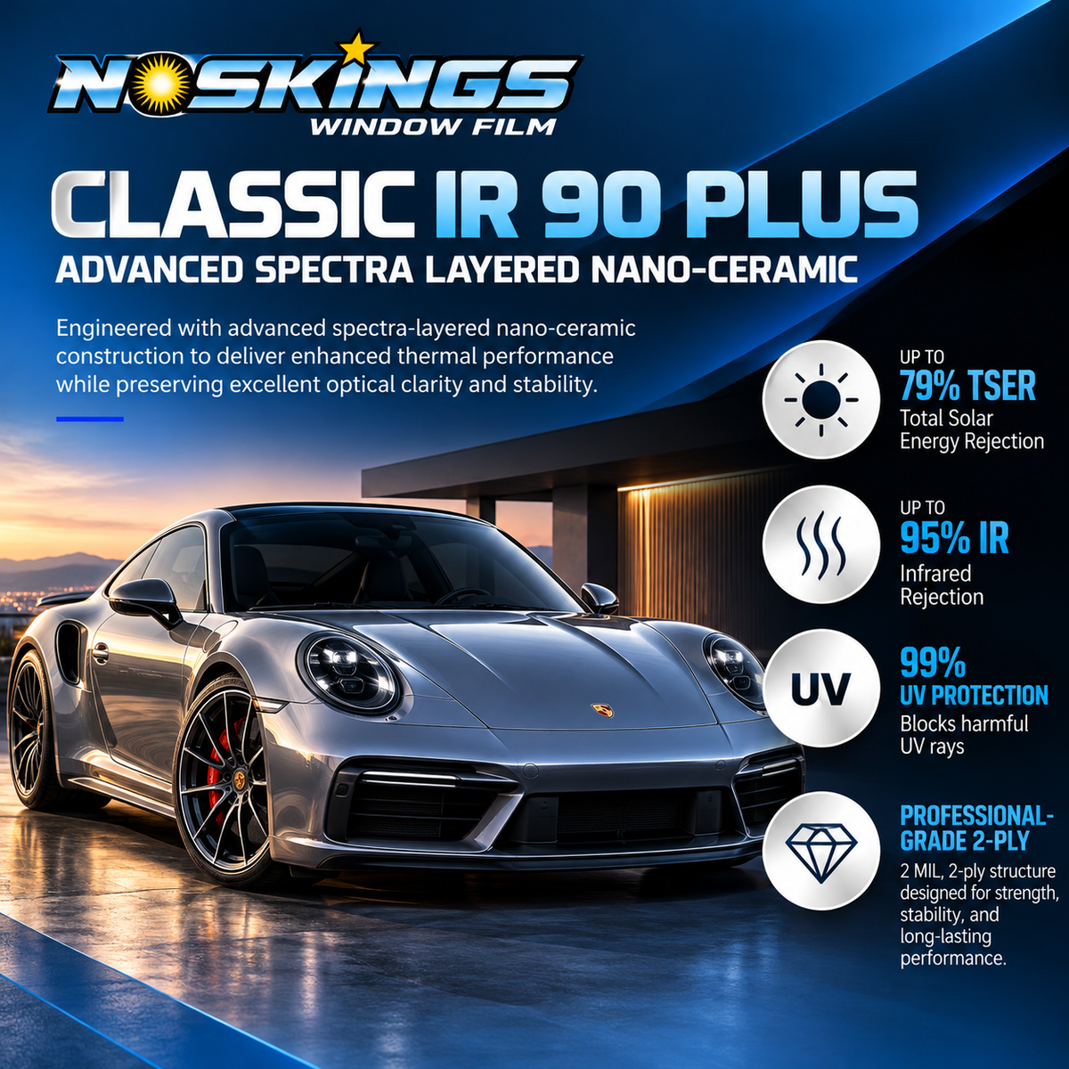 NOSKINGS WINDOW FILM CLASSIC IR 90 PLUS